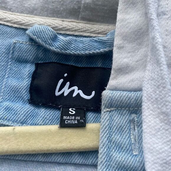 Imperial Motion Hooded Denim Button Front Jacket | S - Picture 2 of 5